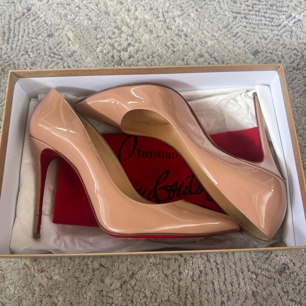 Christian Louboutin nude heels
